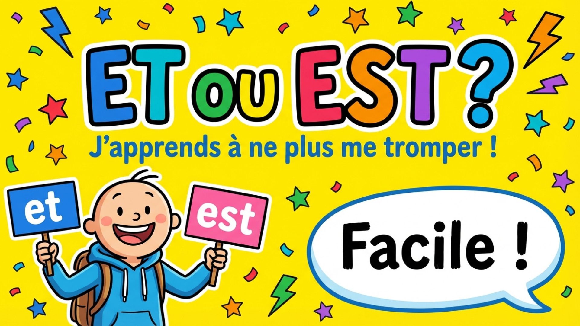 Et ou est ? J'apprends à ne plus me tromper ! Facile !
